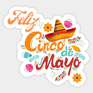 Feliz Cinco De Mayo Sticker